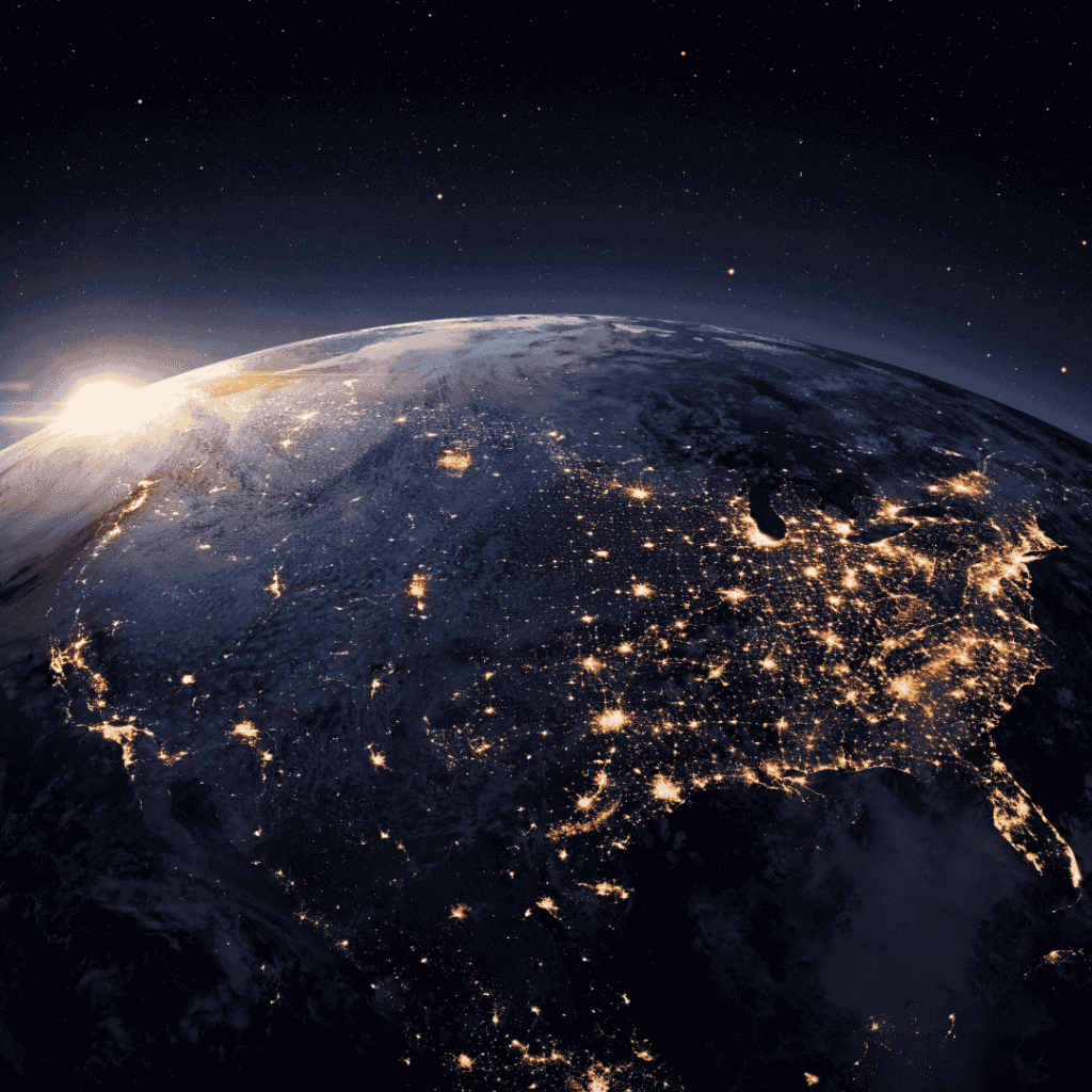 Jsou města z vesmíru vidět?