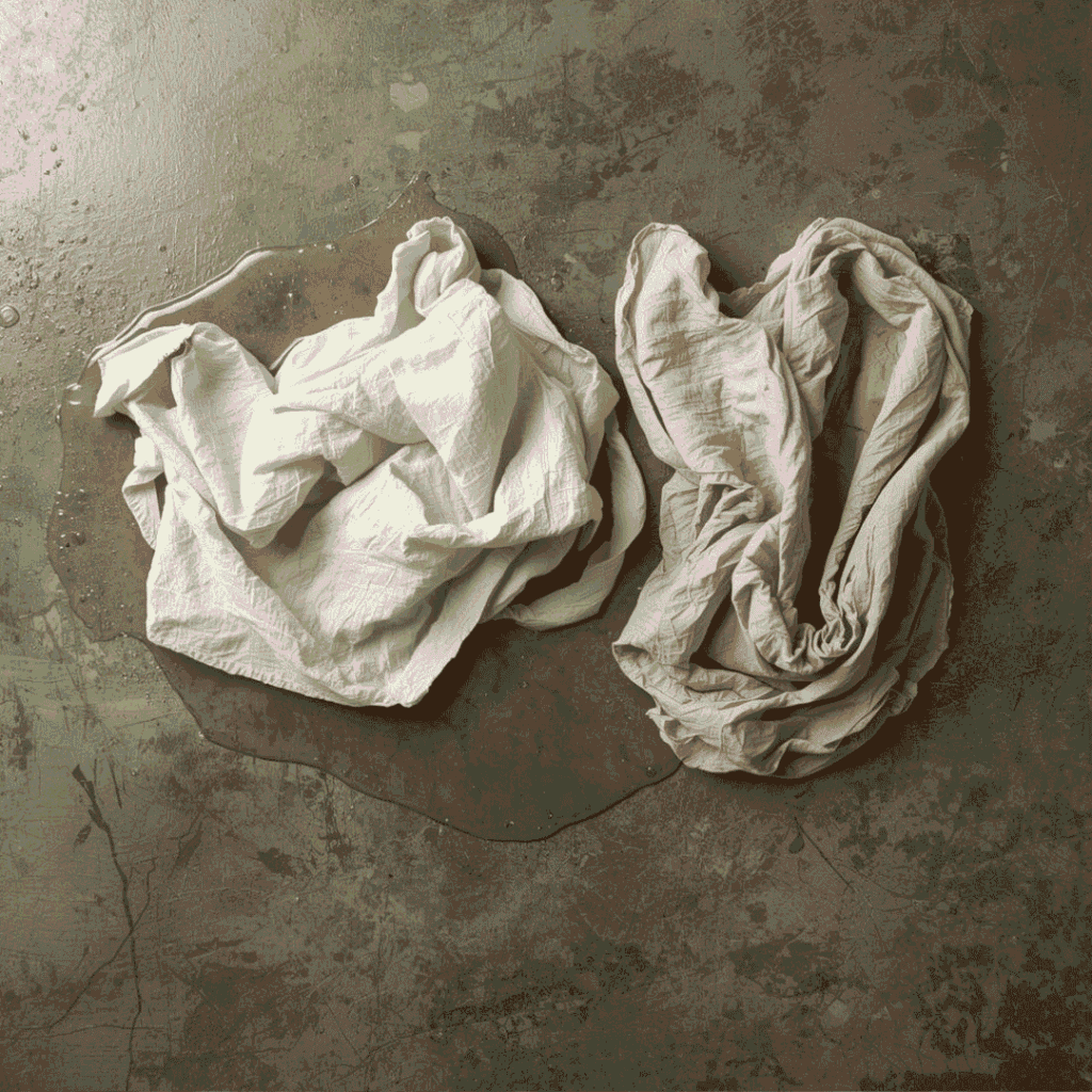 Proč mokrý hadr po uschnutí ztvrdne?