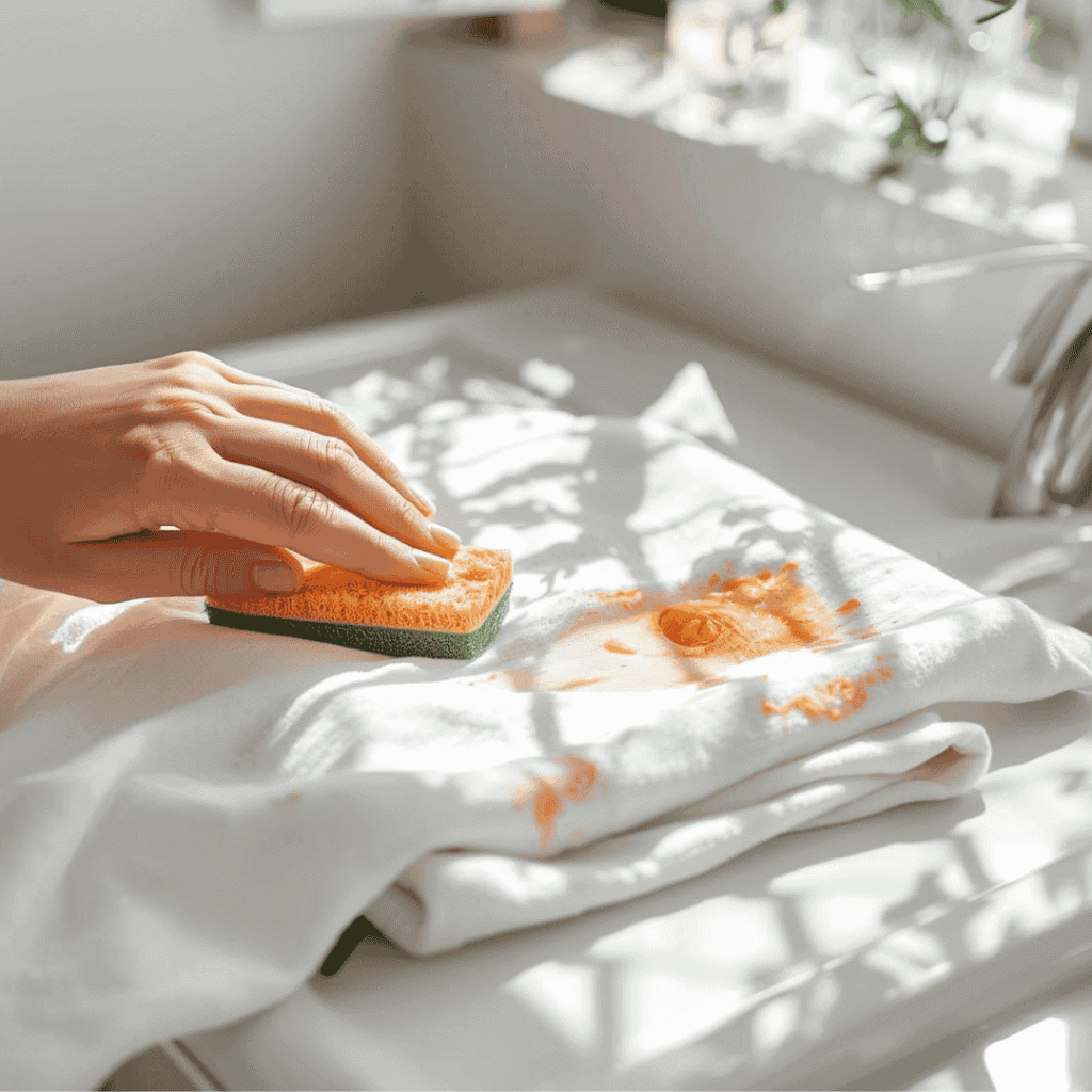 Odstraňování skvrn od mrkve