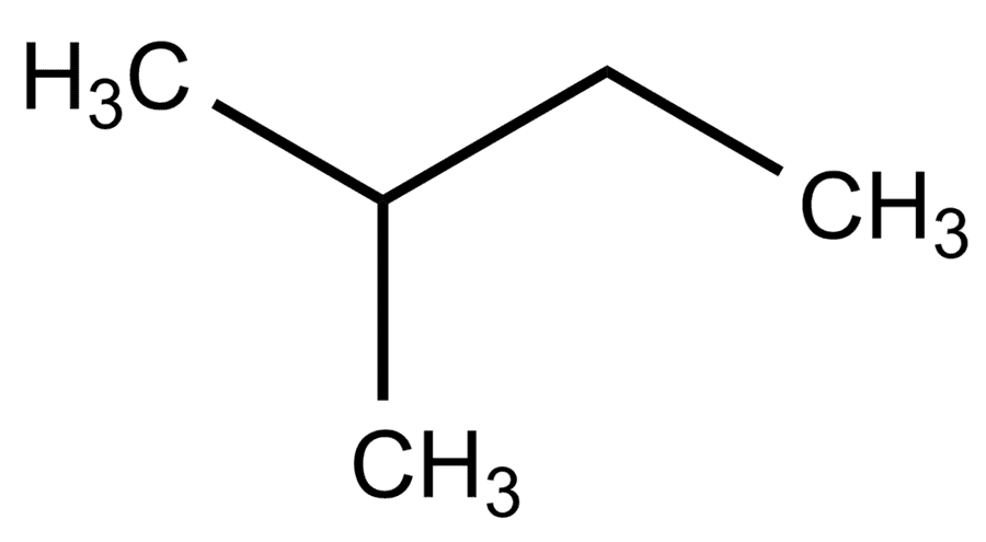 isopentan chemická struktura